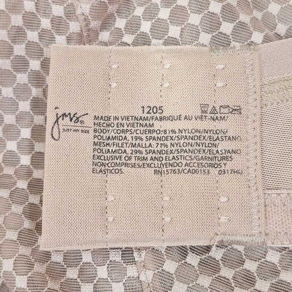 38d Just My Size Mj1205 1205 Perfect Shape Unlined T-Shirt Underwire Bra Beige — image 5 of 8